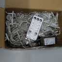 Blingstar Icicle Lights Christmas Lights Outdoor 49.2 Ft 440 LED Extendable Dripping Lights 8 Modes Warm White Icecycle String Lights Cascade for Indoor Outside Xmas Holiday House Decor, Clear Wire