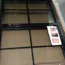 Yuzzy 24" x 36" Shed Windows with Tempered Glass and Fiberglass Screen, 2 Pack Small Sliding Windows for Shed, Chicken Coop, Playhouse, Household, Garage, Barns (Black)