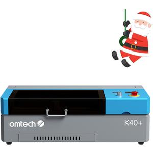 OMTech K40+ 45W CO2 Laser Engraver, 12"x8" Desktop Laser Cutter & Engraving Machine for Home Use, LaserGRBL LightBurn Compatible, Adjustable Laser Head Air Assist for Wood Glass More