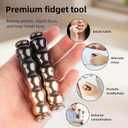 Fidget Spinner Adult Desk Toy, Metal Fidget Toys for Anxiety Relief, ADHD Stress Relief Hand Spinner, Cool Mini Figure Ornament for Focus & Relaxation (2Pcsa)
