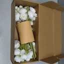 Ling's moment Ranunculus Artificial Flower, Faux Silk Mini Ranunculus Flowers for DIY Bouquet, Bulk Fake Wedding Filler Flowers for Centerpieces Arrangements Bridal Shower Decorations, Ivory White