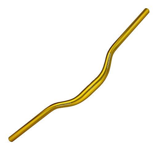 UPANBIKE Mountain Bike Handlebar 31.8mm Aluminum Alloy MTB Bicycle Riser Handlebar Extra Long 780mm with Paint Matte Surface (Gold,780mm)