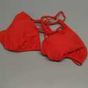 OZICERD String Bikini Tops for Women Bathing Suit Swim Tops Sexy Triangle Bikini Top Red XXL