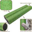 Cat Scratching Post Replacement for Cactus Cat Tree & Tower, Green 2 PCS 15.7in, Natural Sisal Replacement Parts with M8 Screws, Cute Green Cat Tree Refurbishment