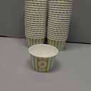 Restaurantware Ice Cream Cups 50 Pack of 8 oz Leak-Resistant Disposable Dessert Bowl Frozen Yogurt Cup Round Paper Container For Cold And Hot Desserts