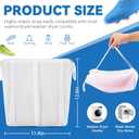 2 x 2-in-1 Shoe Dry Bag for Sneaker Dry & Wash, Dual-zone Sneaker Dryer Bag w/Elastic Straps, Door Shoe Laundry Bag for Washer & Dryer, Shoes Cleaning Thickened Mesh Laundry Bag for Home Travel Essentials