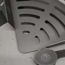 Voldra Corner Shower Caddy Suction Cup, 2 Pack Corner Shower Shelves No Drilling, Aluminum Upgrade Suction Cup Shower Organizer with Towel Bar & Hooks Removable Bathroom Storage Rack(Gray)