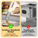 Electric Pasta Maker Machine Noodle Maker - Automatic Spaghetti Maker Pasta Roller Kitchenaid Attachment All-in-One Cordless Homemade Pasta Machine