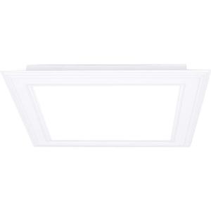 (OD 9.84" / ID 8.66") 15W Square LED Recessed Ceiling Light LED Downlight 130 Watt Equivalent 1400 Lumens 6000K Cool White with Open Trim,1Pack