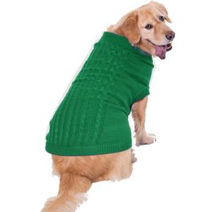 Dog Sweater, Warm Dog Sweaters for Small Dogs Medium Large Dogs, Cute Winter Classic Turtleneck Pet Sweater Cat Sweater Dog Clothes Coat Dog Christmas Sweaters for Girls Boys Dog Puppy Cat, L