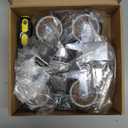 HOLKIE 3 Inch Caster Wheels Heavy Duty with Thickened L Shaped Plate,Swivel Side Mount Casters Set of 4 Supporting 660 LBS,Ideal Rubber Castor Wheels for Crib,TV Stand,Coffee Table,Book Shelf