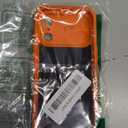 BXYJY for iPhone 17 Pro Phone Case Wallet, Card Holder (4-5 Cards), Slide Camera Cover, Military Grade Protection, Rugged Hard Women Girly Men Protective Case for iPhone17 Pro 6.3", Orange