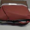 Black Panther Luxury PU Leather Rear Car Seat Cover,Compatible with Most Vehicles, Adjustable Length 49-55'', Diamond Pattern Embroidery (Wine Red)