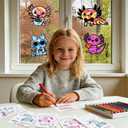 Valentines Day Gifts for Kids - 24 Pack Valentine's Day Craft Kits for Kids with Valentine Cards for Boys Girls Toddlers Friends Classroom School Exchange Party Favors