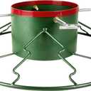 Yard Butler Santa's Helper - Easy to Use & Assemble Christmas Tree Stand - Durable & Sturdy Stand Made with Anti-Rust Steel - Beautiful Addition to Holiday Decor - 6' to 11' Trees - Green