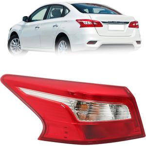 LH Driver Side Outer Tail Light Replacement for Nissan Sentra 2016-2018 Tail Lamp NI2804108 265553YU0A