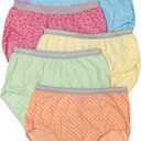 Fruit of the Loom Women's 6-Pack Heather Brief Panties (10)