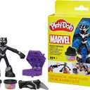 Play-Doh Marvel Black Panther Cutting Claws with Bendy Action Figure, Imagination Toys for 4 Year Old Boys and Girls and Up