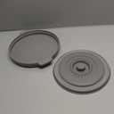 Microwave Splatter Cover for Food with Anti-scald Base Plate,Large Plastic & Silicone Vented Avoid Scalding Collapsible Guard Lid,Kitchen Essential Gadgets for Meal Prep-10.7 Inch (gray)