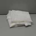 VOGOL Rod Pocket Sheer Curtains Elegant Embroidered Bird Design White Window Drapes/Panels for Living Room, 36x30,Two Panels 2PCS