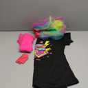 14Pcs Kids 80s Costume 5T-14 Accessories Set Halloween Party Fancy Outfits Cosplay 1980s Theme Retro Hop Hip Party for Girls (XL160(13-14+ Years))