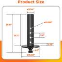 Heavy-Duty 5th Wheel to Gooseneck Adapter, 30,000 lbs Capacity