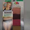 Fruit of the Loom womens No Show Seamless Underwear, Amazing Stretch & No Panty Lines, Also in Plus Size (8, Bikini - 6 Pack - Colors May Vary)
