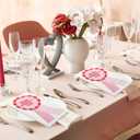 Colarr 100 Pack Galentines Day Guest Napkins Disposable Single Girls Club Hand Towel Paper Napkins 4.25 x 7.75 Inch Valentines Single Girls Decorative Napkin for Galentine Day Valentine Party Supplies