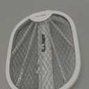 BALDR Electric Fly Swatter Racket, Foldable 2 in 1 Bug Zapper 3000V Powerful Mosquito Killer with Purple Attractant Trap Lamp, 1200mAh Type-C Rechargeable for Indoor Home Office Patio Camping (White)