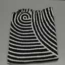 Tiffasea Front Door Mat 2'x3', Machine Washable Welcome Mats Cotton Woven Small Rug Reversible Indoor Outdoor Rugs Layered Floor Mat for Entryway/Kitchen/Bathroom/Bedroom(Black and White)