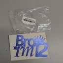1Pcs 12th Birthday Cake Topper Blue Glitter Bro I'm 12 Birthday Cake Pick Cheers to 12 Years Old Cake Decorations for Pre-teen 12th Boys Theme Party Supplies(Blue)
