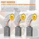 3 pack 126984 Carbon Brush with Spring for Miller Welder Arc Welding Equipment Replacement Parts
