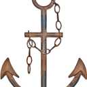 WALL CHARMERS 16" Cast Iron Metal Anchor Wall Decor (Rustic)