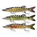 UOZAZE Swimbait for bass, Glide Bait, Pike Lifelike Jointed swimbait for Bass Salmon Snook, ‎Slow Sinking Bass Fishing Lure, Gifts for Men, Catfish Bait, Fishing Stuff
