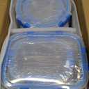 M MCIRCO 30 Pieces Glass Food Storage Containers with Upgraded Snap Locking Lids,Glass Meal Prep Containers Set - Airtight Lunch Containers, Microwave, Oven, Freezer and Dishwasher Friendly, Blue