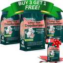 Sprinkle & Sweep Litter Box Deodorizer - Cat Litter Deodorizer Non Toxic and Safe for Kittens - Instantly Eliminates Foul Smells and Urine Odors (Pack of 4)