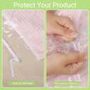 100 Count 24x30 Inch Self Seal Clear Poly Bags with Suffocation Warning for Packaging, Shipping & FBA with Permanent Adhesive (1.5mil)