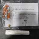 7.8" Antique Brass Flush Mount Ceiling Light, Ribbed Glass Lamp for Hallway, Entryway, Porch