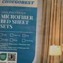 CHOEGOBEST Easy Care Luxury Microfiber Extra Soft and Cooling Bed Sheet Set with Deep Pockets (Coronet Blue, Full Set of 4)