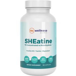 Reignite Wellness by JJ Virgin | SHEatine | Creatine HCL, Taurine & Magnesium Glycinate | 180 Capsules, Exp Date: 04/2028