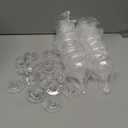 18 Count 5oz Acrylic Martini Glasses for Party Champagne Tower, Small Plastic Champagne Coupe Glasses for Martini, Margarita, Cocktail, Dessert(Reusable, Dishwasher Safe)