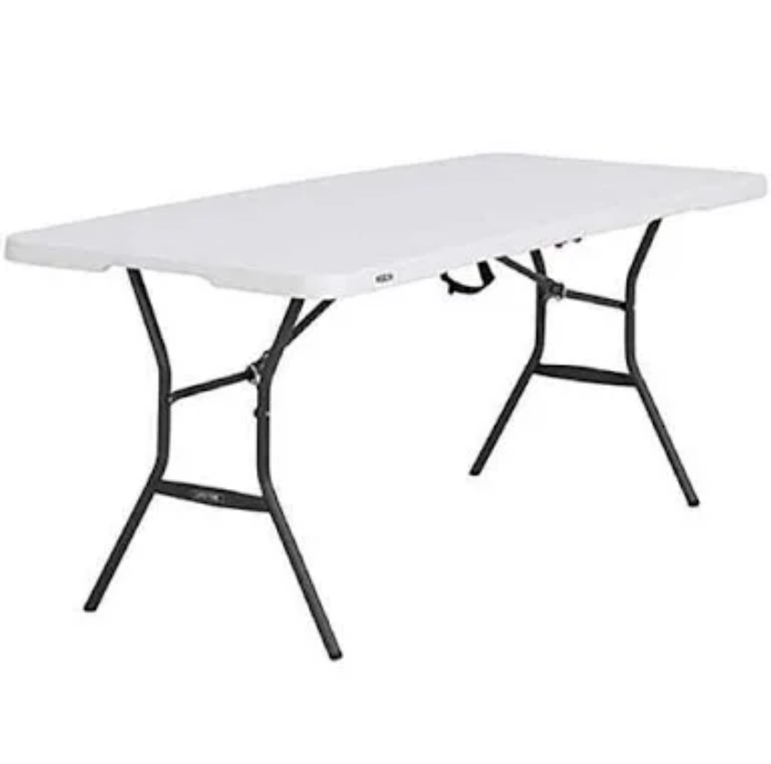 Lifetime 6-Foot Fold-In-Half Table - White by Sportsman's Warehouse