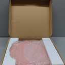 13" Pink Charger Plates, Set of 6 Plastic Textured Chargers for Dinner Plates with Embossed Rim, Table Dcor, Party, Wedding, Holiday (FD08P)