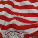 4th of July Toddler Baby Girl American Flag Tassel Romper with Headband (0-6 Months, Red)