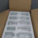 Glass Bud Vase Set of 20 - Small Vases for Flowers in Bulk - Assorted Vintage Crystal Vases for Flowers, Table Centerpieces (Clear, 20 Pcs)