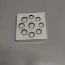 2 x Smart Ring with Call/Clock/Events Alerts, No APP Subscription, Body Temp/Heart Rate/Women's Health Tracker, 5ATM Waterproof Fitness Ring for Android & iOS Only Sizing Kit(6-14#)