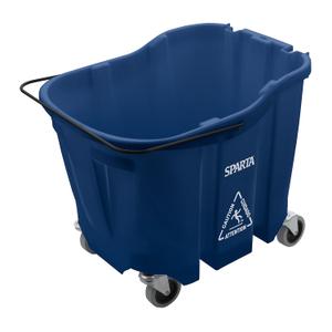 SPARTA 7690414 Omnifit Plastic Mop Bucket For Cleaning, 35 Quarts, Blue