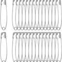 100 Pcs Safety Pins Heavy Duty Sewing Pins Sharp Edge Safety Pin Small Decorative Safe Pin 2.1 Inch for DIY Crafts Jewelry Making Clothing