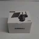 ZUMIMALL Security Cameras Wireless Outdoor - 2 Packs, 360View Outdoor Camera Wireless Solar Powered,2.4G WiFi, Spotlight/Siren//3MP Color Night Vision/AI Detection/IP66/Cloud/Alert, Work with Alexa