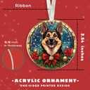 2 x TUMSHANIP German Shepherd Ornament - German Shepherd Christmas Ornaments - Dog Gifts for Women Men, Dog Lovers Gifts - Dogs Ornaments 2025 - Acrylic Christmas Ornament 2025
